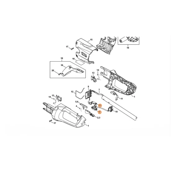 STIHL  Obudowa przyłącza płaskiego 1252 440 1500